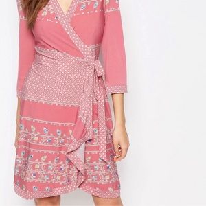 BCBGMaxAzria Adele Printed Wrap Dress
